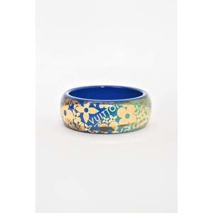 Louis Vuitton Blue/Gold Monogram Resin Bangle Bracelet